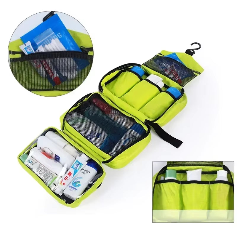 Ultimate Hanging Toiletry Organizer Bag - Durable Travel Makeup & Shower Essentials for Men and Women