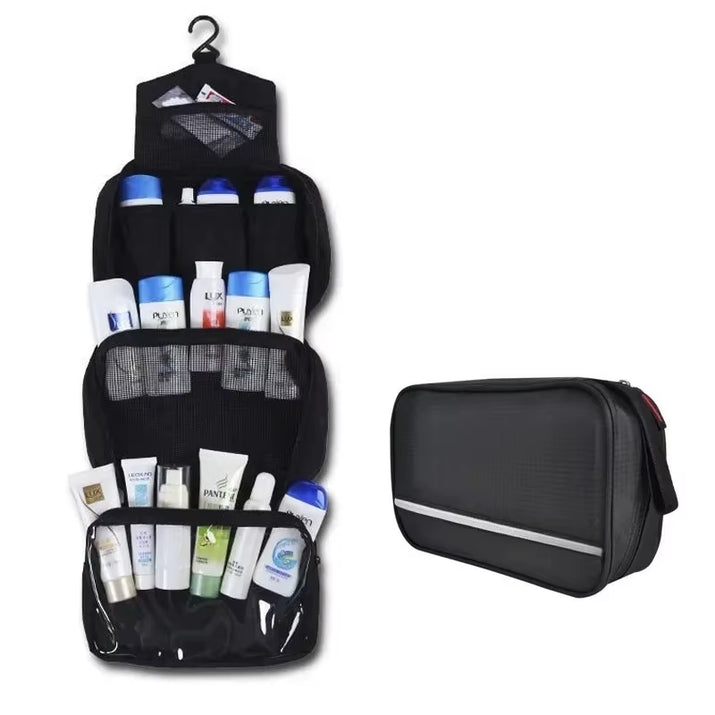 Ultimate Hanging Toiletry Organizer Bag - Durable Travel Makeup & Shower Essentials for Men and Women