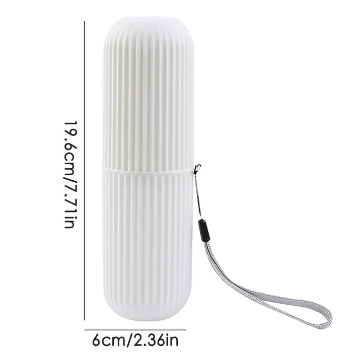 Compact Toothbrush Travel Case - Ultimate Travel Cup Holder for Bathroom, Business, Camping, and School