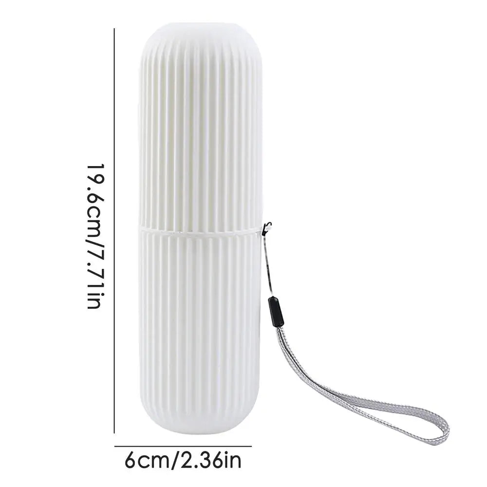 Compact Toothbrush Travel Case - Ultimate Travel Cup Holder for Bathroom, Business, Camping, and School