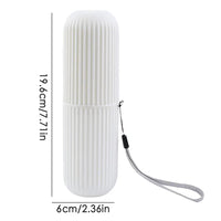 Compact Toothbrush Travel Case - Ultimate Travel Cup Holder for Bathroom, Business, Camping, and School