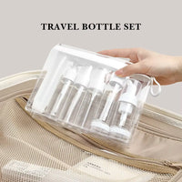 Travel Makeup Cosmetic Face Cream Pot Bottles Transparent Plastic Travel Accessories Empty Make up Container Bottle