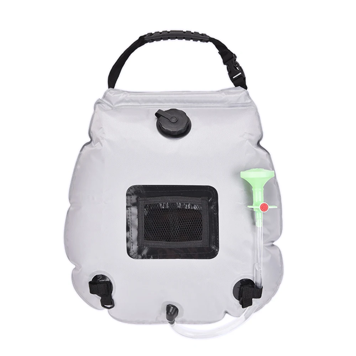 Outdoor 20L Solar Shower Bag Outdoor Portable Solar Heating Shower Bag for Camping Hiking Traveling Beach