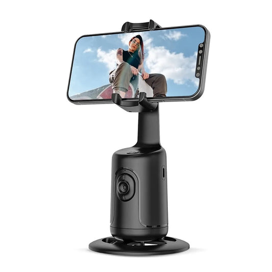 AI following Face Tracking Shooting Gimbals for Smartphone Live 360 Rotation Desktop Wireless Control Selfie Stick Stabilizer