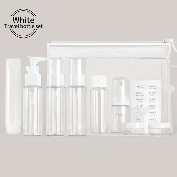 Travel Makeup Cosmetic Face Cream Pot Bottles Transparent Plastic Travel Accessories Empty Make up Container Bottle
