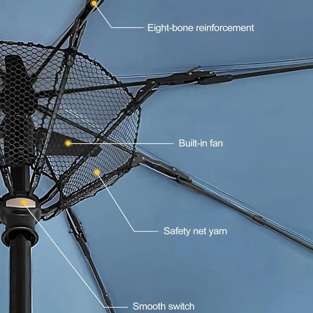 Umbrella with Fan Uv Umbrella with Fan USB 2024 New Rechargeable Sun Umbrella Cool Women Sunshade