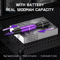 Professional Mamba Tattoo Kit Wireless Rechargeable Mini Tattoo Battery Power Set RCA Interface Rotary Tattoo Machine Pen Kit