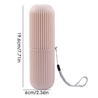 Compact Toothbrush Travel Case - Ultimate Travel Cup Holder for Bathroom, Business, Camping, and School