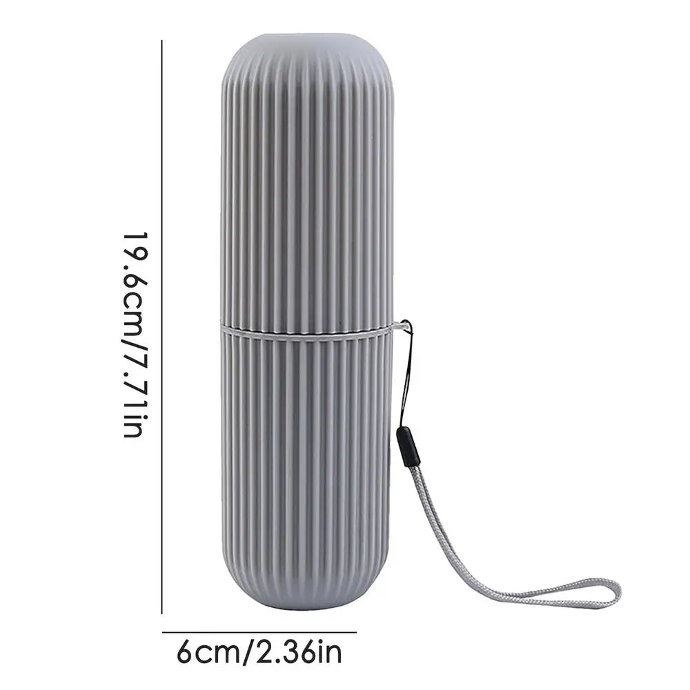 Compact Toothbrush Travel Case - Ultimate Travel Cup Holder for Bathroom, Business, Camping, and School