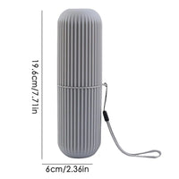 Compact Toothbrush Travel Case - Ultimate Travel Cup Holder for Bathroom, Business, Camping, and School