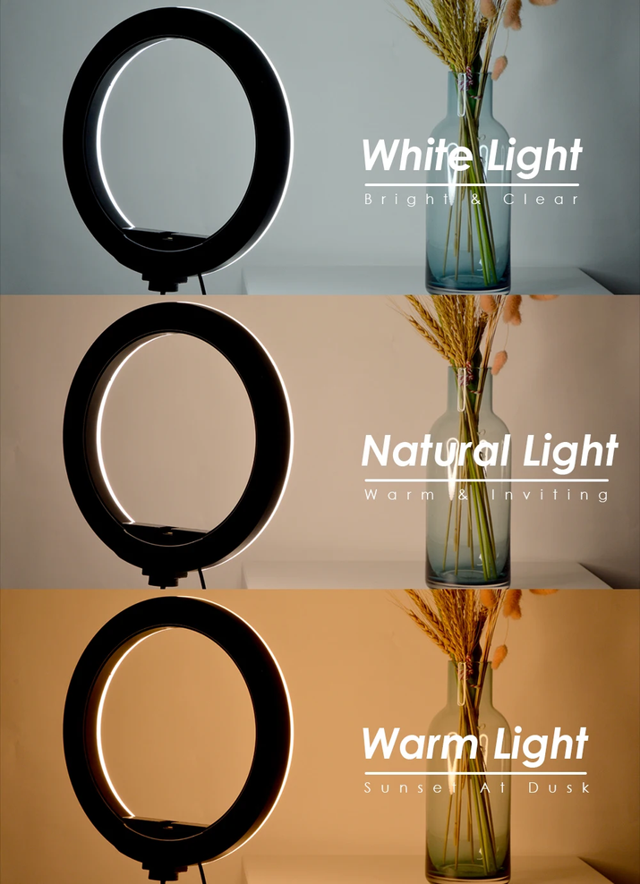 Tripod with LED Ring Light for Phone Tripod Camera Stand Selfie Photography Light LED Lamp Color Photo Studio for Youtube Live