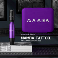Professional Mamba Tattoo Kit Wireless Rechargeable Mini Tattoo Battery Power Set RCA Interface Rotary Tattoo Machine Pen Kit