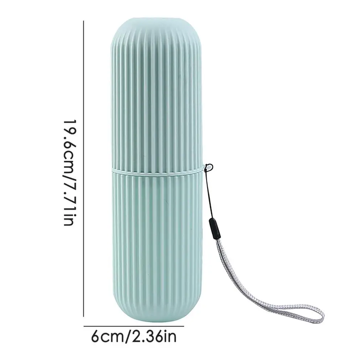 Compact Toothbrush Travel Case - Ultimate Travel Cup Holder for Bathroom, Business, Camping, and School