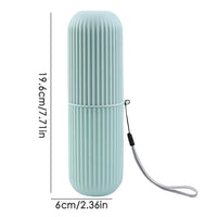 Compact Toothbrush Travel Case - Ultimate Travel Cup Holder for Bathroom, Business, Camping, and School